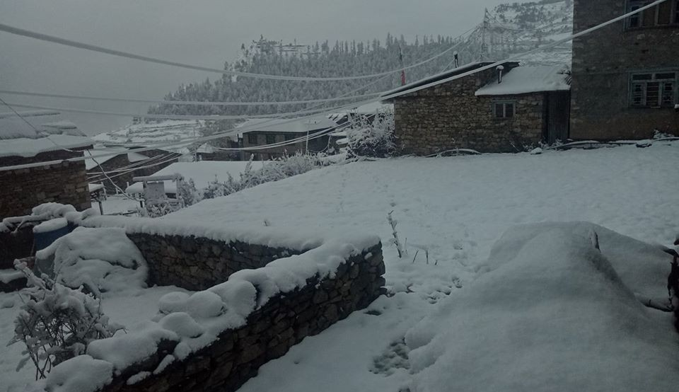 कर्णालीमा हिमपात, जनजीवन कष्टकर