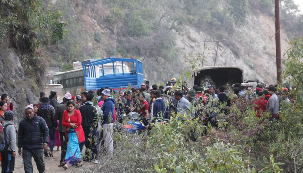 सल्यानमा सेनाको गाडी दुर्घटना, जमदारको मृत्यु