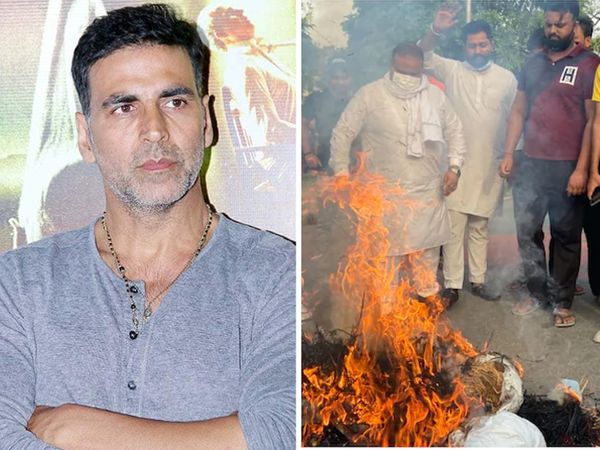फिल्मको नामलाई लिएर अक्षय कुमारको पुत्ला दहन