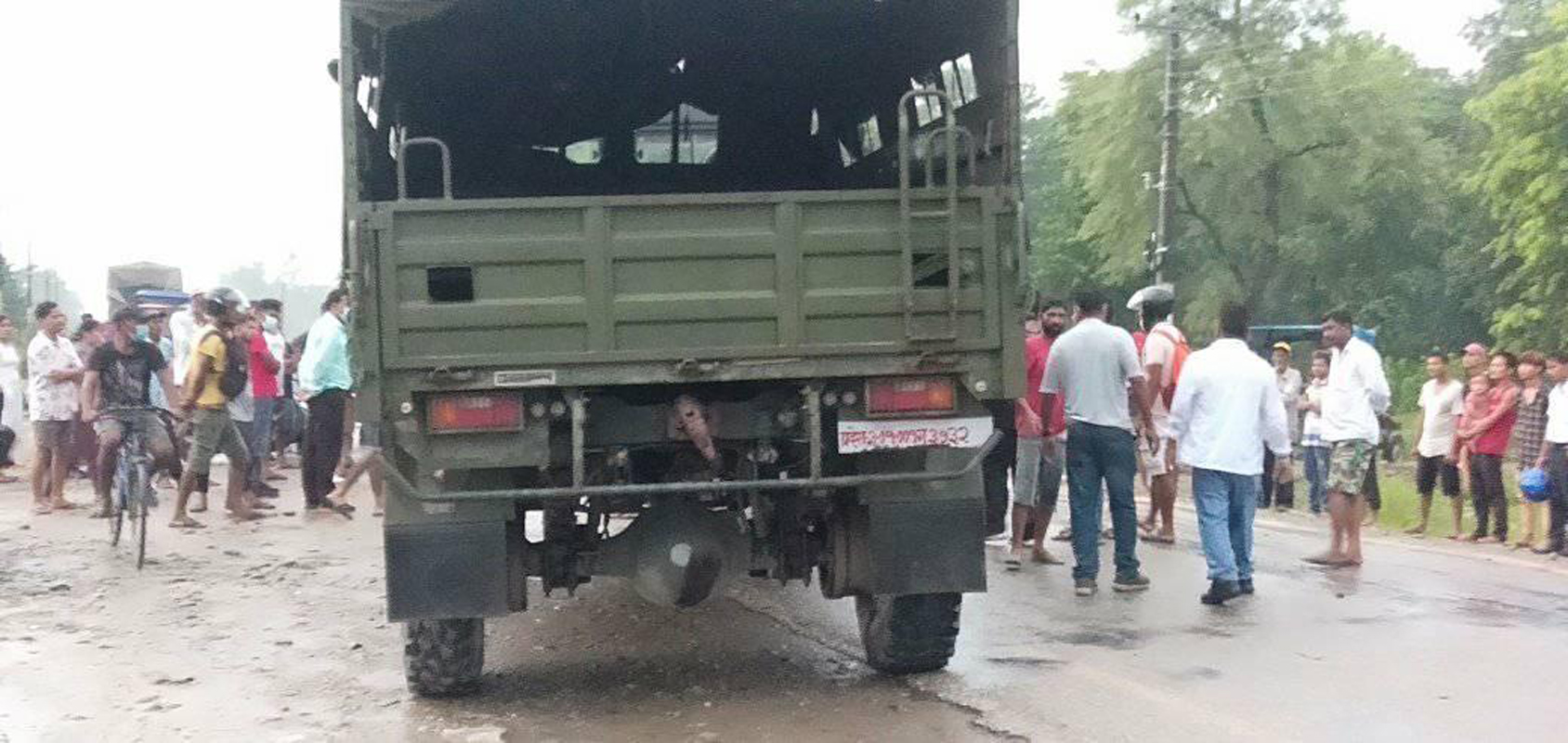 सेनाको ट्रकले ठक्कर दिँदा घाइते भएकी किशोरीको उपचारका क्रममा मृत्यु