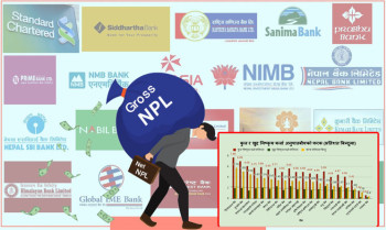 नेट एनपीएलले देखायो बैंकको वास्तविकता अवस्था, जोखिम व्यवस्थापनले घट्यो ६ प्रतिशतसम्म ग्रस तथ्यांक