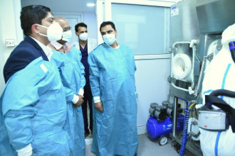 प्रयोगशाला परीक्षणमा नेपाललाई आत्भनिर्भर बनाउन प्रतिबद्ध छाैंः मन्त्री पौडेल