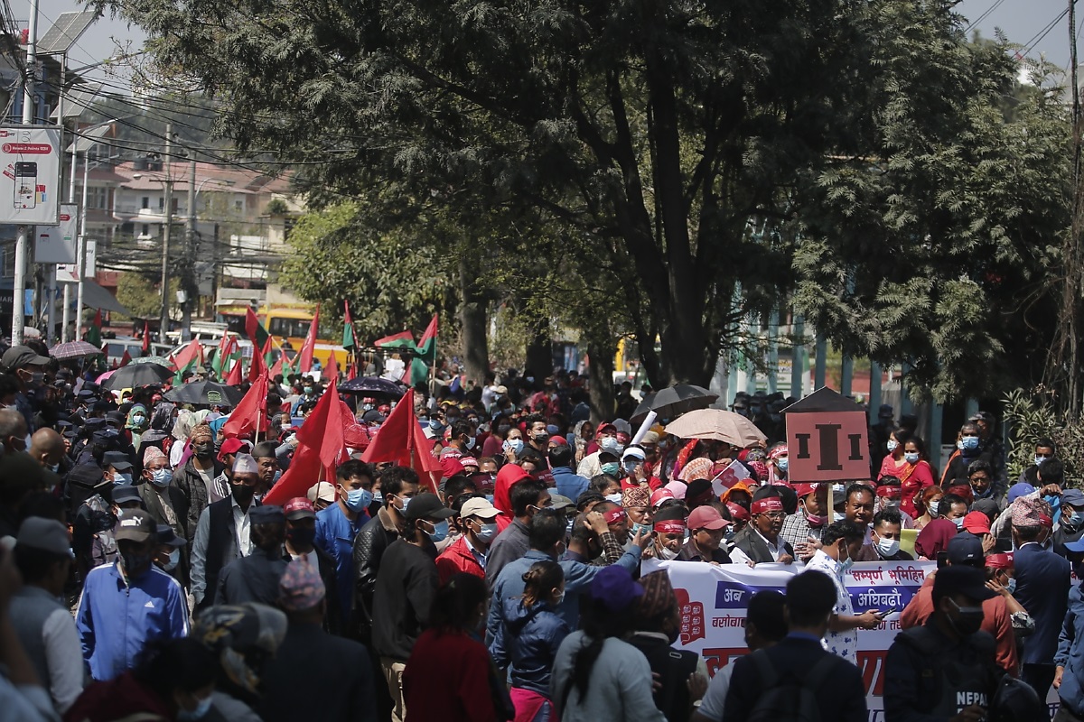 अधिकारका लागि दबाब दिन सुकुम्बासीको र्‍याली [तस्बिरहरू]