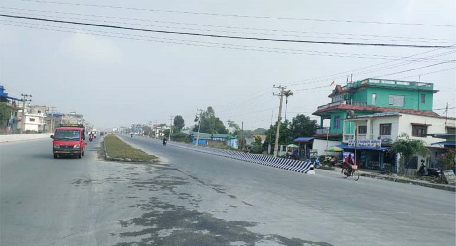 विराटनगर–तरहरा ६ लेन सडक विस्तारको काम एक महिनामा सक्ने दाबी
