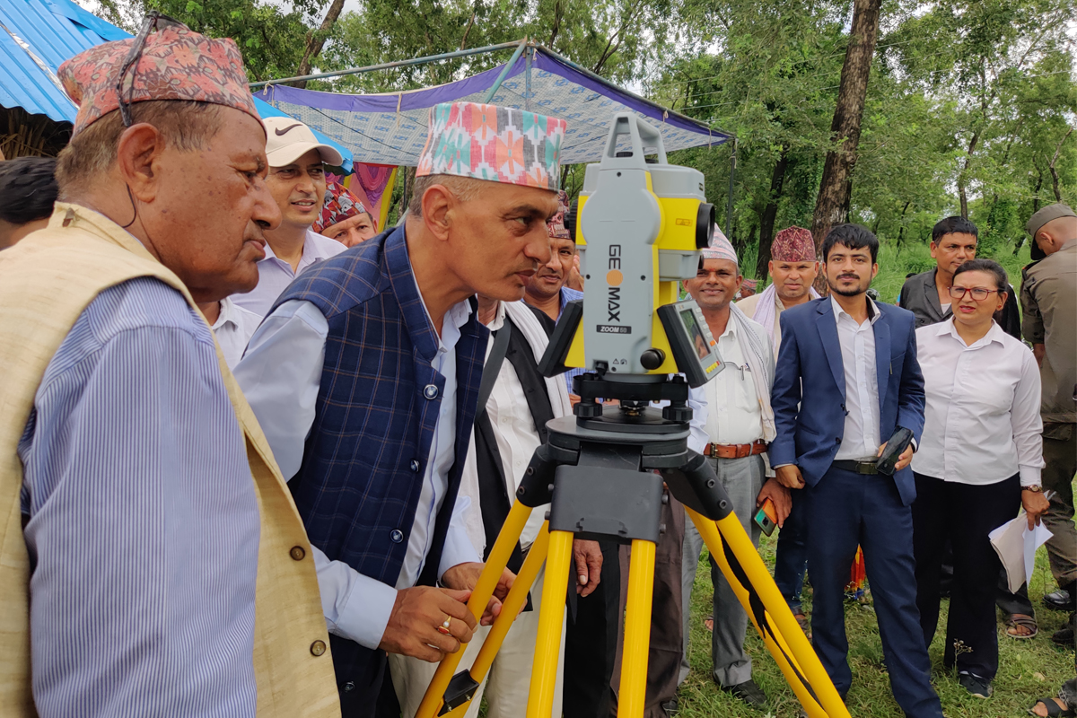 बुटवलमा जग्गा नापजाँचको काम सुरु