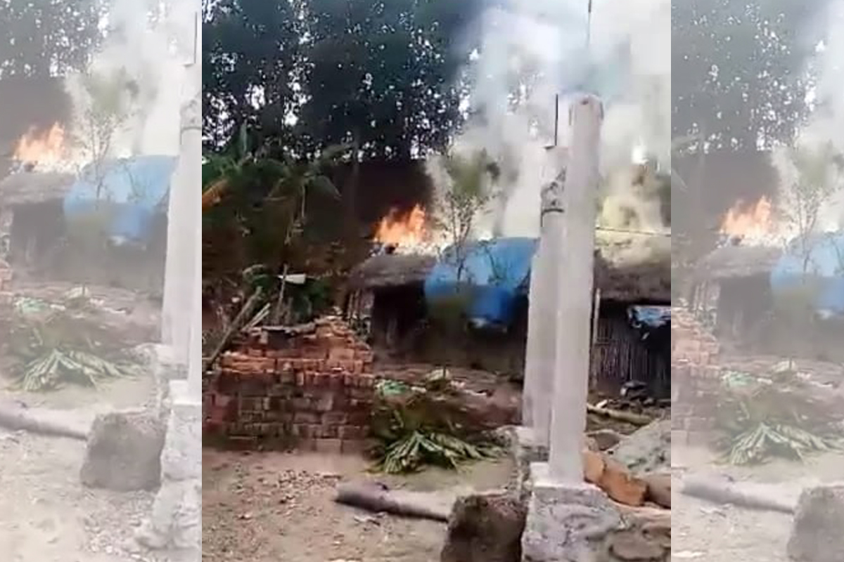 बालिका बलात्कारपछि हत्या घटना : पीडितद्वारा आरोपितको घरमा आगजनी