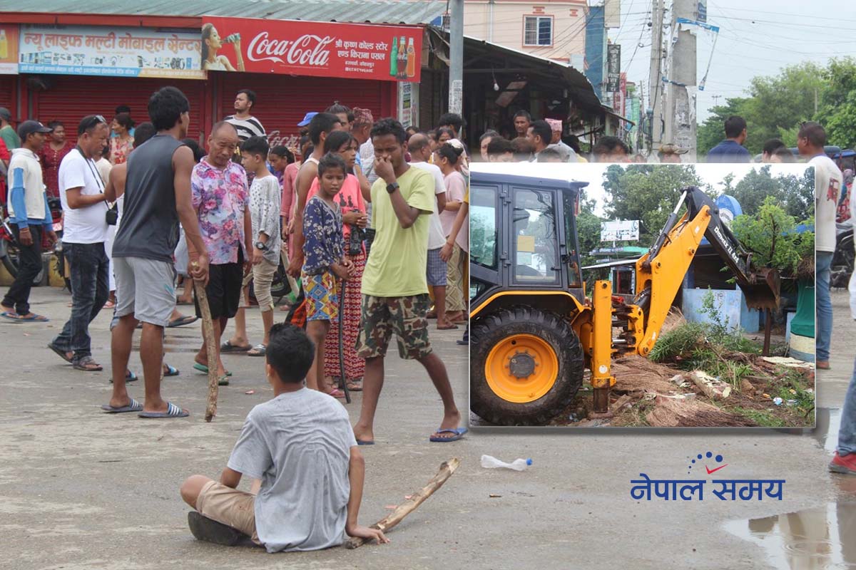 कोहलपुरका मेयरको रोकिएको डोजर: आक्रोशित भीड हटाउने कि संरचना?