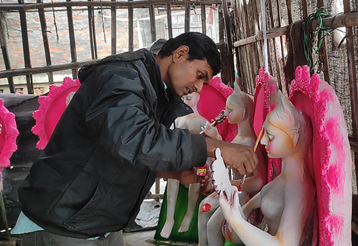 पुर्ख्यौली पेसा मूर्तिकलामा शिक्षितको आकर्षण